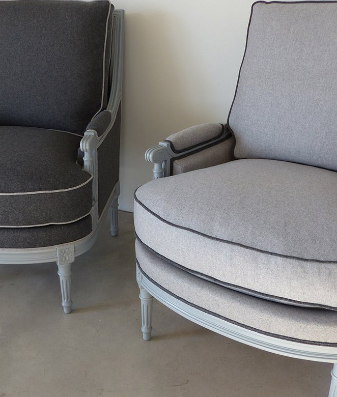 30. Fauteuils - Bergères de style LOUIS XVI