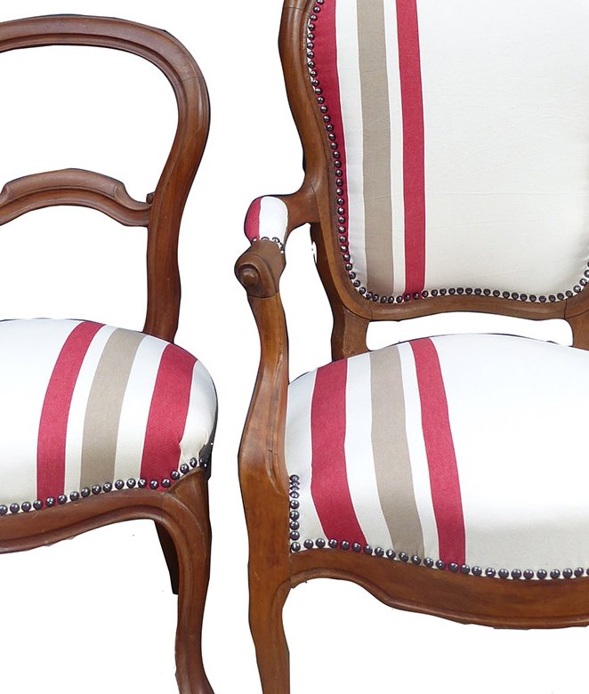30. Fauteuils - Fauteuil et chaise LOUIS PHILIPPE